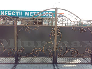 Porți , garduri, balustrade , copertine, gratii, uși metalice , alte confecții  din fier forjat. foto 8