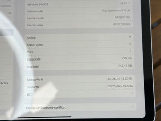 Ipad 10 generatie 256gb e practic nou foto 5