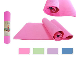 Covoras Yoga Si Fitness 180X60X0.6Cm, Tpe + Tc