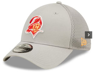 Men's New Era Gray Tampa Bay Buccaneers Team Neo 39THIRTY Flex Hat