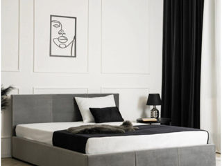 Pat Mebel Elite Alisson cu mecanism de ridicare 160x200 (Grey) - preț bun, livrare, credit !!! foto 2