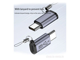 Adapter. Адапреры, переходники, Micro USB, female, male, USB-C, Lightning, Mini USB. foto 12