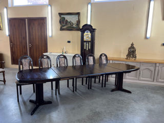 Masa cu 6 scaune,produs din lemn, Стол с 6 стульями, деревянное изделие, foto 3