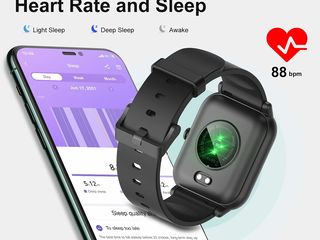 Backview Smart Watch Touch Screen Fitness Watch with Blood Oxygen, Heart Rate, Sleep Monitor foto 4