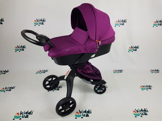 Новинка Новая детская коляска Dsland v8 модель 2в1 люлька прогулка фиолетовая аналог stokke foto 5
