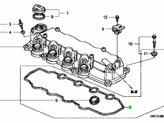 Продам клапанной крышки Honda Civic 1,3 hybrid/ Insight 1.3 hybrid foto 6