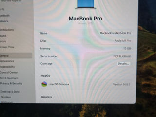 Macbook Pro 14 inc M1 Pro 16 gb ram ssd 512 foto 2