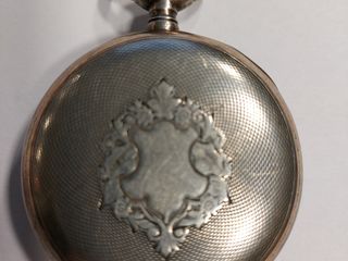 Breget - часы карманные старинные серебрянные foto 4