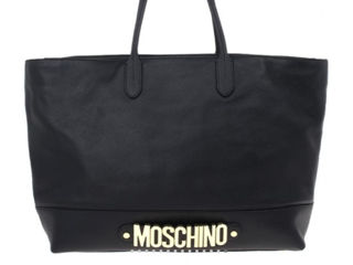 Кожаная сумка -тоут от Moschino Shopper(оригинал) foto 2