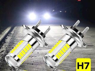 Авто лампы лед. Becuri auto H7 Led Halogen T10 foto 3