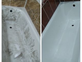 Restaurarea cazilor vechi de baie cu acril lichid vopsirea cazilor реставрация ванн в молдове