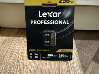 Lexar Professional 2000x SD Card 256GB, SDXC UHS-II Memory Card without Reader, Up to 300MB/s