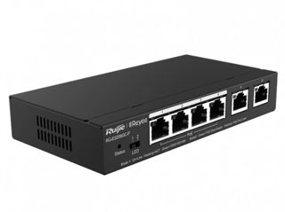 Свитч Ruijie Cloud (Poe, Gigabit, 6 Port, Metal Case)