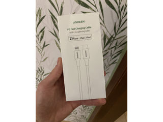 Cablu iPhone Ugreen, MFI, USB Type-C la Lightning,1,5 m, Verde foto 1