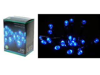 Luminite De Craciun "Fir" 240Led Albastru, 18M, In/Out
