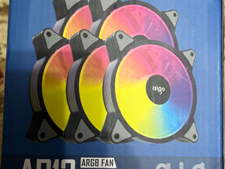 Кулера Aigo R12 5 штук RGB