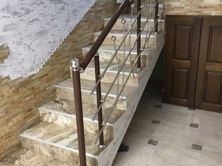 Balustrade din inox si sticla  !!! Перила из нержавейки и плексиглас foto 3