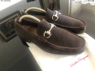 Замшевые туфли / мокасины 45-го размера Salvatore Ferragamo