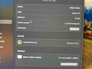 iMac 24 M1 16/256gb foto 4