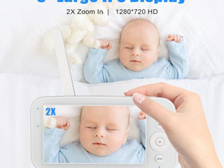 Monitor pentru copii cu termometru si audio Baby Camera foto 8