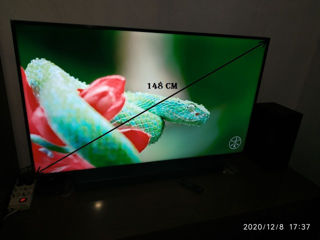Televizor Smart LED 4K 58" (148 cm), stare ideală cu tot setul, model Hisense H58A6100.