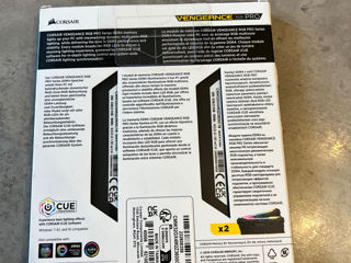 Corsair Vengeance RGB Pro 32GB (2x16GB) DDR4 3600 MHz Nouă sigilată. 2400lei foto 2