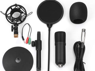 Microfon Condensator Zhenren Xlr, Studio 192 Khz/24 Biți, Kit De Microfon Podcast Cardioid foto 4