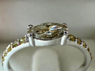 Inel de logodnă cu diamante naturale foto 7