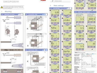 Contoare avansate de energie electrică LCD monofazate ABB, tip electromecanic, modulare foto 4