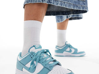 Nike Dunk Low Retro trainers in white and blue original foto 5