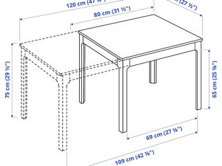 Set Ikea masă cu patru scaune moi foto 9