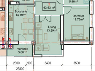 Apartament cu 2 camere,  Periferie,  Dumbrava,  Chișinău mun. foto 2