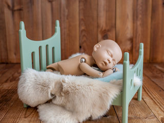 Реквизит для съемки новорожденных Кроватки для новорожденных Newborn photo prop pentru nou-născuți foto 3