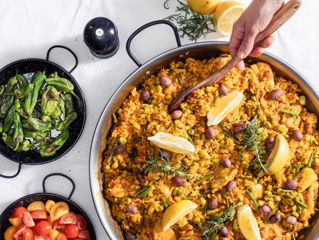 Tava tigaie p-u Paella Ispania паэлия