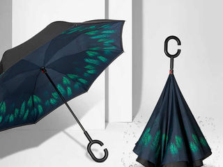 Ветрозащитный зонт Up-brella. Остается сухим после дождя!  Доставка по всей Молдове! foto 4