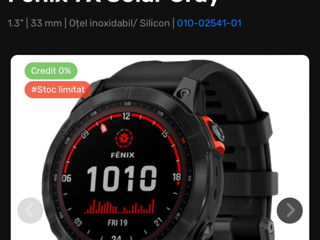 Ceas inteligent Garmin Fenix 7X Solar Gray, nou sigilat! foto 6