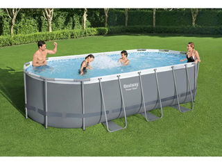 Piscina Power Steel Oval 549X274X122Cm, 13430L, Carcas Metal - su - livrare / credit / agroteh foto 2