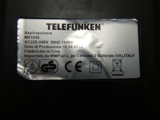 Циклонный пылесос Telefunken из Италии. foto 2
