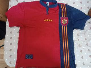 Tricou de fotbal Echipa Spaniei Adidas Home 1996/1997/1998 Tricou Fotbal Barbati Marimea Xl