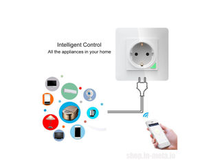 SWP86 in-wall power socket 16A Tuya WiFi, Wi-Fi Priză inteligentă de perete, Google home и Alexa. foto 4