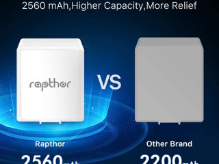 Baterie reîncărcabilă Rapthor 2560mAh Arlo compatibilă cu acumulatorul de schimb Arlo Pro/Pro 2 7,4V foto 5