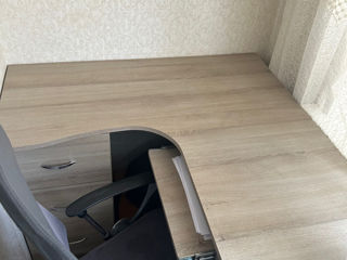 Set mobilier birou - 2 mese colț + 2 dulapuri de perete (dreapta și stanga) foto 0