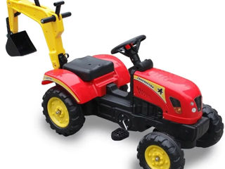 Tractor cu cupă pentru copii Lean Toys