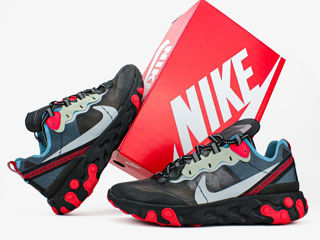 Nike React Element 87 Blue Chill Solar Red foto 4