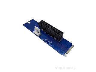 ID-181 - Card Adapter PCI Express pci-express PCI-E 4X x4 Female to NGFF M.2 M Male Power Cable