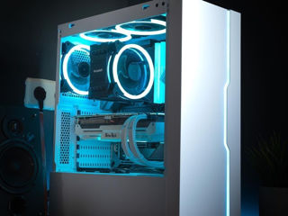 new / Корпуса SHARKOON ATX, сarcase PC, RGB Case, Black/White, Mesh / Deco foto 3