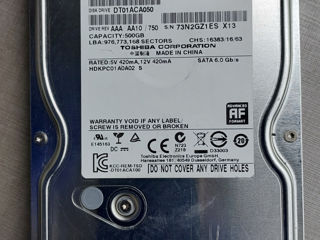 500GB Toshiba DT01ACA050