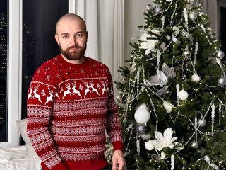 Pinkshop md-magazin online,(304) pulover cu tematica de sărbători,AnulNou2025,Merry Chrismas foto 8