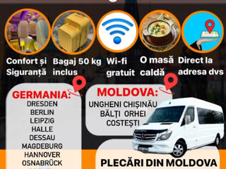 Transpor Moldova-Germania curse zilnice dela 100€