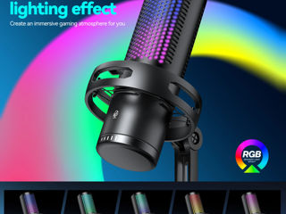 Microfon pentru PC Yanmai GM7 RGB / Gaming Microphone with RGB foto 5